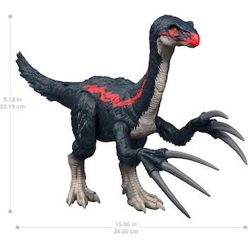 Imagen 3 de Mattel Jurassic World Chaos Theory Figura de Acción Dinosaurio Therizinosaurus Slash 'N Roar Juguete para Niños de 4 Años en Adelante