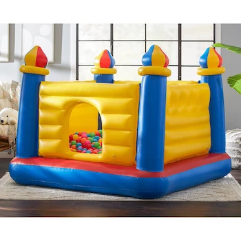 Imagen 2 de Intex 48259NP Jump-O-Lene Castillo Inflable Bouncer Multicolor, 175 x 175 x 135 cm, para Edades 3-6 Años, Capacidad Máxima 54 kg (hasta 2 Niños), Serie Jump-O-Lene