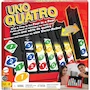 Miniatura de Mattel Games UNO Quatro Juego de Mesa con Fichas Coloreadas y Rejilla Plástica, 53 Piezas, para 2-4 Jugadores, Niños y Adultos desde 7 Años, Modelo HPF82, Material Plástico, Serie UNO