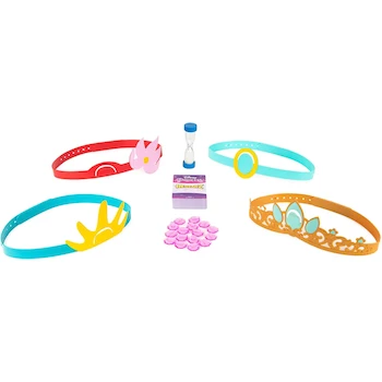 Imagen 3 de Spin Master Hedbanz Princesas Disney, Juego de Mesa de Adivinanza Serie Disney Princess para 2-4 Jugadores Niños a Partir de 6 Años, Modelo UPC 778988397008, 68 Cartas de Personajes, 4 Diademas Temáticas