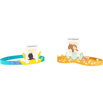 Imagen 4 de Spin Master Hedbanz Princesas Disney, Juego de Mesa de Adivinanza Serie Disney Princess para 2-4 Jugadores Niños a Partir de 6 Años, Modelo UPC 778988397008, 68 Cartas de Personajes, 4 Diademas Temáticas