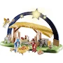 Miniatura de Playmobil Nacimiento Belén Iluminado con Establo Pesebre María José Niño Jesús Ángel Animales Linterna Modelo 5588 Christmas