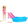 Miniatura de Barbie Set de Juego Alberca Glam con Muñeca, Piscina para Llenar con Agua Real, Modelo B0CB6JKM8F, Mattel, para Niñas de 3 Años en Adelante