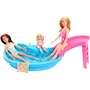 Miniatura de Barbie Set de Juego Alberca Glam con Muñeca, Piscina para Llenar con Agua Real, Modelo B0CB6JKM8F, Mattel, para Niñas de 3 Años en Adelante