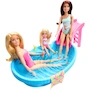 Miniatura de Barbie Set de Juego Alberca Glam con Muñeca, Piscina para Llenar con Agua Real, Modelo B0CB6JKM8F, Mattel, para Niñas de 3 Años en Adelante