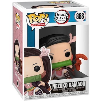 Imagen de referencia para Funko Pop! Animation: Demon Slayer - Nezuko Kamado - Guardianes de la Noche - Figura de Vinilo Coleccionable Multicolor - Modelo #868 - Tamaño 9.5 cm de Alto - Serie Anime