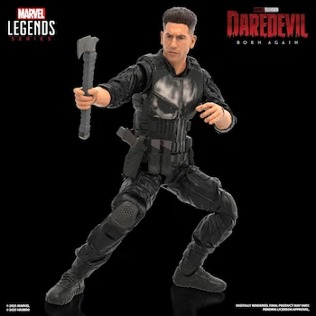 Imagen 2 de MARVEL Legends Series Daredevil: Born Again, Figura de Acción Collectible Punisher Exclusiva Fan, Escala 6 Pulgadas (15 cm), por Hasbro