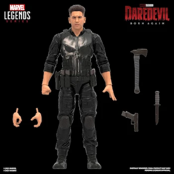 Imagen 4 de MARVEL Legends Series Daredevil: Born Again, Figura de Acción Collectible Punisher Exclusiva Fan, Escala 6 Pulgadas (15 cm), por Hasbro