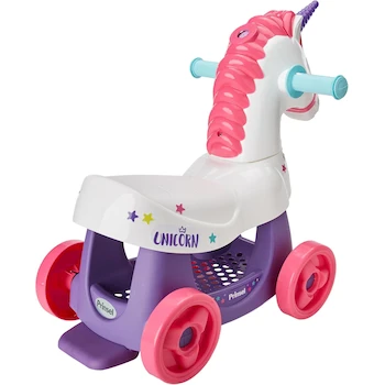 Imagen 2 de Prinsel Modelo 1715 Montable Roller Unicornio Serie Montables + Correpasillos, Tamaño 47 cm Alto x 52 cm Largo x 38 cm Ancho, Capacidad 20 kg, Colores Rosa, Blanco, Morado
