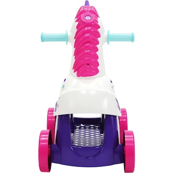 Imagen 4 de Prinsel Modelo 1715 Montable Roller Unicornio Serie Montables + Correpasillos, Tamaño 47 cm Alto x 52 cm Largo x 38 cm Ancho, Capacidad 20 kg, Colores Rosa, Blanco, Morado
