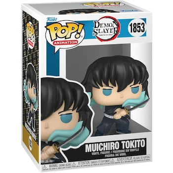 Imagen alusiva al producto Funko Pop! Animation: Demon Slayer - Muichiro Tokito (Attack) Vinyl Figure with Chase Variant (Styles May Vary), Multicolor, 3.75 Inches Tall, Model #1853, UPC 889698853323