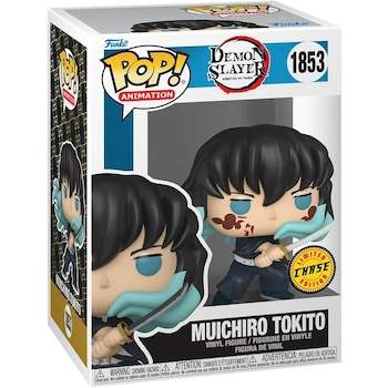 Imagen 3 de Funko Pop! Animation: Demon Slayer - Muichiro Tokito (Attack) Vinyl Figure with Chase Variant (Styles May Vary), Multicolor, 3.75 Inches Tall, Model #1853, UPC 889698853323