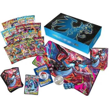 Imagen 3 de Pokémon TCG: Mega Charizard X ex Ultra-Premium Collection con Mega Charizard X ex y Oricorio ex, 65 Fundas, Tapete, Caja de Mazo, Moneda Metálica