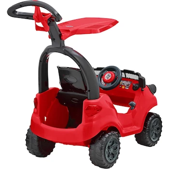 Imagen 4 de Prinsel Push Car Adventure MAX Boy, Color Rojo, Edad Recomendada 1-5 Años, Capacidad Máxima 25 kg, Dimensiones 108 x 113 x 59 cm, Peso 6.94 kg
