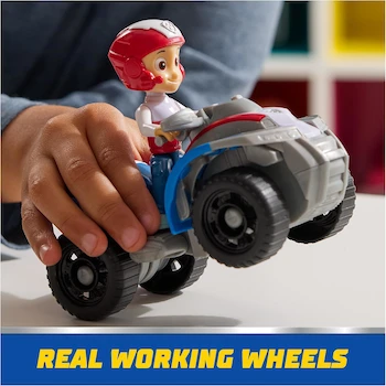 Imagen 4 de Paw Patrol, Quad de Ryder, vehículo de Juguete con Figura de acción Coleccionable, Juguetes respetuosos con el Medio Ambiente para niños y niñas a Partir de 3 años, Modelo 6071588, 14.3x7.62x9.53cm, 150g