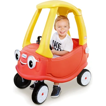 Imagen 3 de Little Tikes Cozy Coupe Carro Montable Infantil Ride-On Rojo/Amarillo para Niños de 18 Meses a 5 Años Modelo Clásico