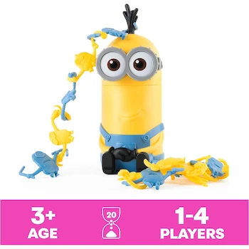 Imagen 2 de Spin Master Games Barrel of Monkeys Minions Juego Conectar Multicolor, Modelo 6072291, Serie Barrel of Monkeys Minions, 15 Minions + 1 Barril, Plástico, 11.43 x 8.59 x 19.38 cm, 3+ Años, 230 g