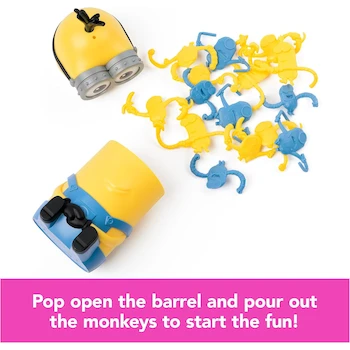 Imagen 3 de Spin Master Games Barrel of Monkeys Minions Juego Conectar Multicolor, Modelo 6072291, Serie Barrel of Monkeys Minions, 15 Minions + 1 Barril, Plástico, 11.43 x 8.59 x 19.38 cm, 3+ Años, 230 g