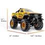 Miniatura de Camión de Juguete Tonka Steel Classics 4x4 Pick Up Amarillo, Serie Steel Classics, Modelo 6034, Tamaño 13 pulgadas de largo