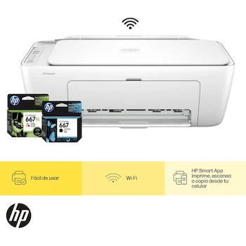 Imagen 2 de HP Impresora Multifuncional DeskJet Ink Advantage 2875e Todo-en-Uno Inyección Térmica de Tinta Color WiFi Modelo 588S4A