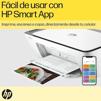 Imagen 5 de HP Impresora Multifuncional DeskJet Ink Advantage 2875e Todo-en-Uno Inyección Térmica de Tinta Color WiFi Modelo 588S4A