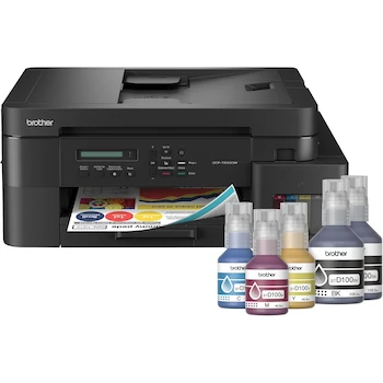 Imagen de referencia para Brother Impresora Multifuncional 3 en 1 Inyección de Tinta a Color InkBenefit Tank, DCP-T830DW Negro