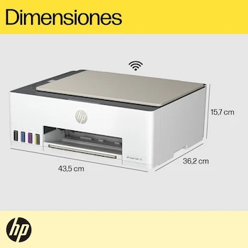 Imagen 4 de HP Impresora Multifuncional Smart Tank 583 Todo-en-Uno con Tanque de Tinta, Color Beige, Modelo 4A8D7A#AKY