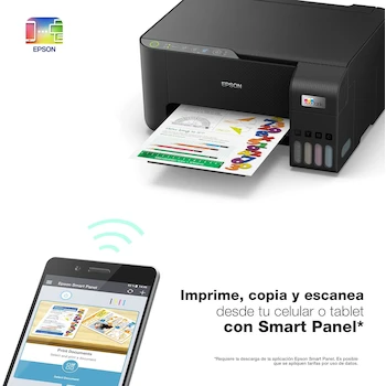 Imagen 5 de Epson EcoTank L1250 Impresora Inalámbrica a Color con Sistema de Tanques de Tinta EcoTank, Color Negro, Modelo C11CJ71301