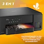 Miniatura de Brother Impresora Multifuncional 3 en 1 de Inyección de Tinta a Color DCP-T430W Serie InkBenefit Tank Negro Rendimiento 7500 Págs Negro 5000 Págs Color