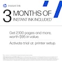 Miniatura de HP DeskJet 2855e Impresora Todo en Uno Inalámbrica de Inyección de Tinta a Color con Escáner y Copiadora Blanca, Mejor para el Hogar, 3 Meses de Instant Ink Incluidos, Modelo 588S5A