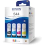 Miniatura de Epson EcoFit T544 Paquete 4 Botellas de Tinta Original Negro Cian Magenta Amarillo para Impresoras EcoTank Serie L3110 L3150 L5190