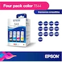 Miniatura de Epson EcoFit T544 Paquete 4 Botellas de Tinta Original Negro Cian Magenta Amarillo para Impresoras EcoTank Serie L3110 L3150 L5190