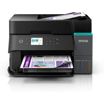 Imagen de referencia para Epson Impresora Multifuncional a Color Inalámbrica con Sistema de Tanque de Tinta EcoTank L6370 Negra con Conectividad Ethernet Modelo C11CL43301 Serie L