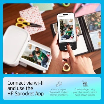 Imagen 3 de HP Sprocket Studio Plus Impresora Fotográfica WiFi 4x6" para Dispositivos iOS y Android Modelo HPISPS4X6 Blanco