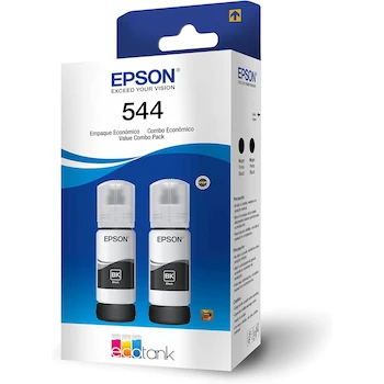 Imagen de referencia para Epson EcoFit Botellas de Tinta Negra T544 65 ml, Pack de 2 Unidades