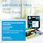 Miniatura de HP Cartucho de Tinta 667 Tricolor Original (3YM78AL) para Impresoras DeskJet Ink Advantage 1275, 2374, 2375, 2376, 2775, 2776, 6076, 6476 - Rendimiento hasta 100 páginas