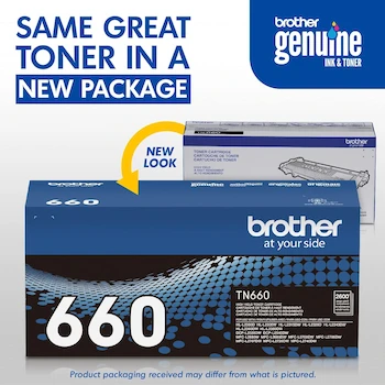 Imagen 3 de Brother Cartucho de Tóner Original TN660 Alto Rendimiento Negro Hasta 2600 Páginas Amazon Dash Replenishment