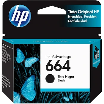 Imagen alusiva al producto HP Cartucho de Tinta 664 Negra Original Advantage (F6V29AL)