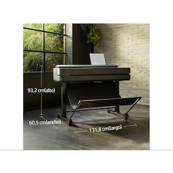 Imagen 4 de HP Impresora DesignJet T630 de 36 Pulgadas, Gran Formato, Negro/Color, Imprime A4 a A0, Ethernet, WiFi, USB, Negro (5HB11A)