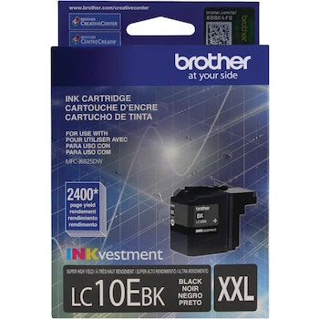 Imagen de referencia para Cartucho de Tinta Original Brother LC10EBK Negro Súper Alto Rendimiento XXL INKvestment 2400 Páginas
