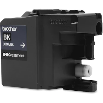 Imagen 3 de Cartucho de Tinta Original Brother LC10EBK Negro Súper Alto Rendimiento XXL INKvestment 2400 Páginas