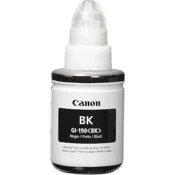 Imagen de referencia para Canon Botella de Tinta GI-190 BK Negra 135 ml para PIXMA MegaTank G1100, G1110, G2100, G2110, G2111, G3100, G3110, G3111, G4100, G4110, G4111