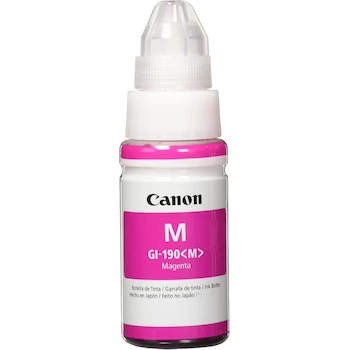 Imagen 1 de Canon Botella de Tinta Original GI-190 Magenta 70ml Serie PIXMA G para Modelos G1100 G1110 G2100 G2110 G3100 G3110 G4100 G4110