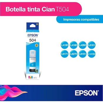 Imagen 2 de Epson Botella de Tinta Ecofit Original Color Cyan T504220-AL 70 ml