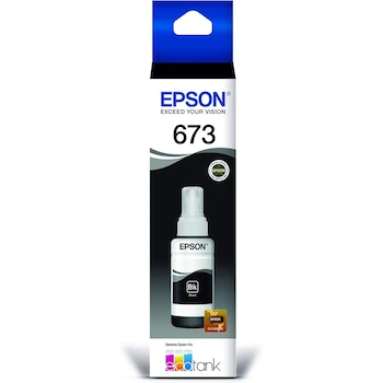 Imagen 2 de Epson Botella de Tinta Negra T673120-AL 70 ml EcoTank para Impresoras L800 L805 L810 L850 L1800
