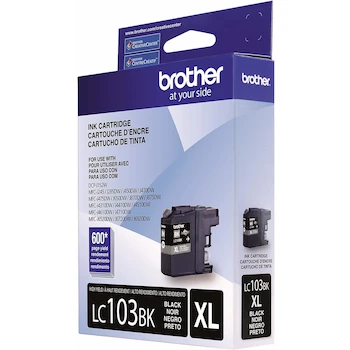 Imagen 5 de Brother LC103BK Cartucho de Tinta Negro Alto Rendimiento Serie LC103 (Hasta 600 Páginas)