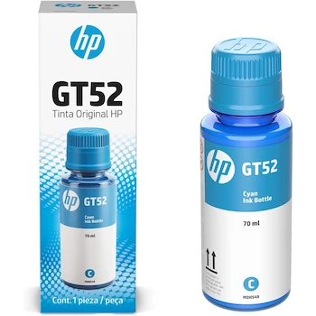 Imagen 4 de HP Botella de Tinta Cian GT52 Original M0H54AL 70ml Compatibilidad DeskJet GT 5800 Series Ink Tank 100/300 Series Ink Tank Wireless 400 Series Smart Tank 500 Series