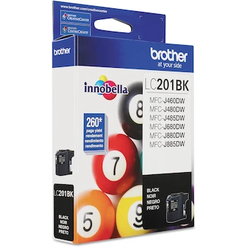 Imagen 3 de Cartucho de Tinta Original Brother LC201BK Negro para Impresoras DCP-J562DW, MFC-J460DW, MFC-J480DW, MFC-J485DW, MFC-J680DW, MFC-J880DW, MFC-J885DW
