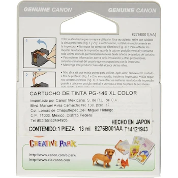 Imagen 2 de Canon Cartucho de Tinta CL-146 XL Tricolor de Alto Rendimiento para Serie PIXMA