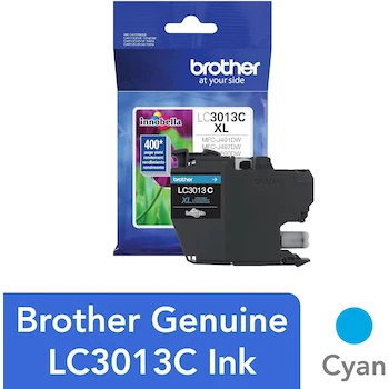 Imagen 2 de Brother Cartucho de Tinta Cian Original LC3013C Alto Rendimiento Hasta 400 Páginas Paquete Único Serie LC3013